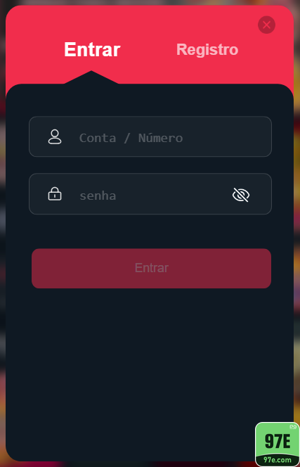 Entre na Aventura: Cadastre-se no 97e.com